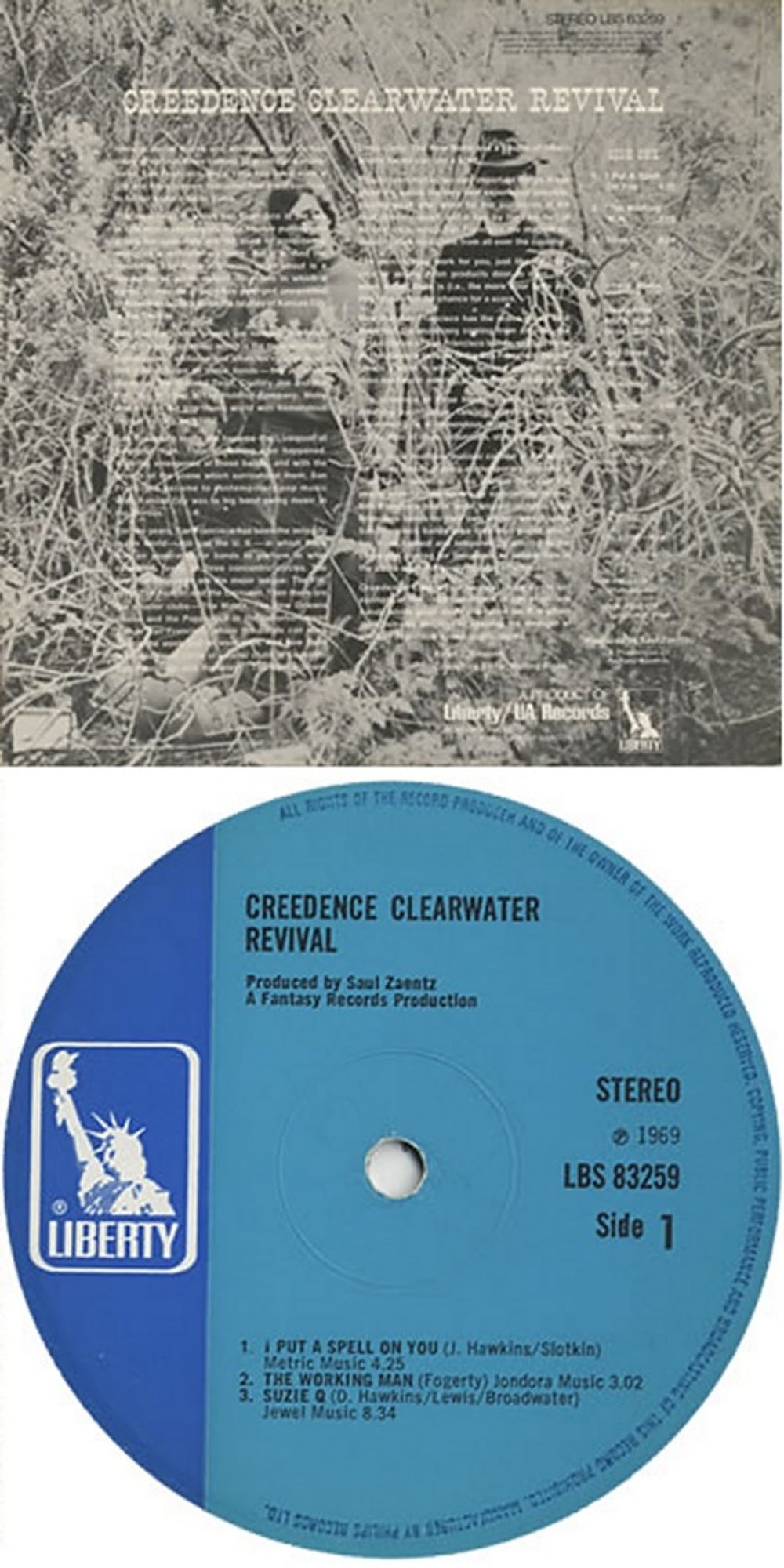 Creedence Clearwater Revival Creedence Clearwater Revival - 1st UK vinyl LP album (LP record) CCLLPCR454657