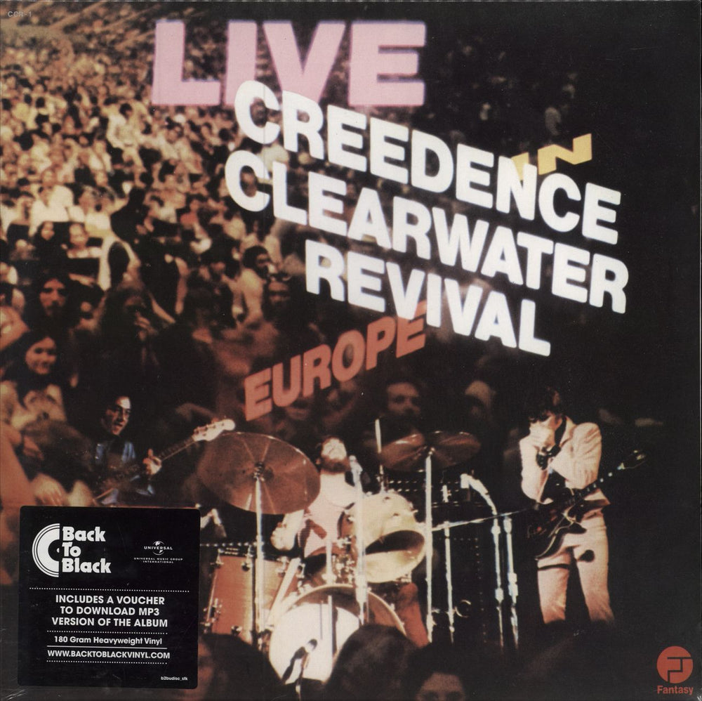 Creedence Clearwater Revival Live In Europe - 180g + Hype Sticker - Sealed Dutch 2-LP vinyl record set (Double LP Album) CCR-1