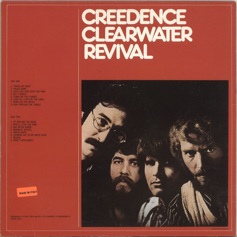 Creedence Clearwater Revival The Very Best Of Creedence Clearwater Revival Italian vinyl LP album (LP record) CCLLPTH695066