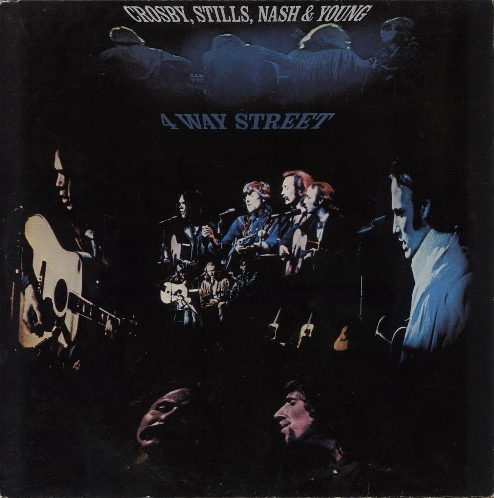 Crosby, Stills, Nash & Young 4 Way Street + insert UK 2-LP vinyl record set (Double LP Album) K60003