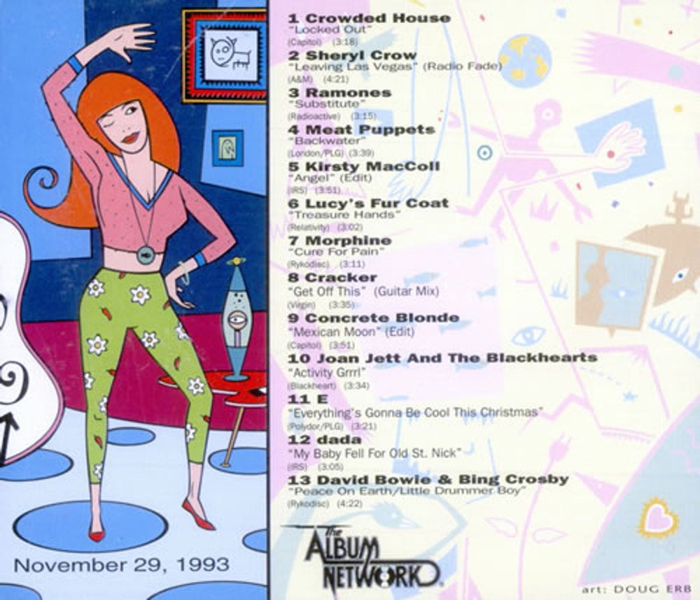 Crowded House Locked Out US Promo CD album (CDLP) 41