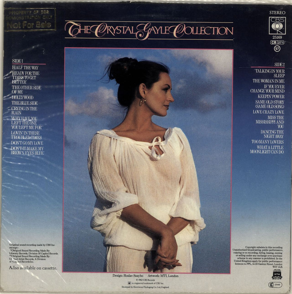 Crystal Gayle The Crystal Gayle Collection UK Promo vinyl LP album (LP record) CGYLPTH358013