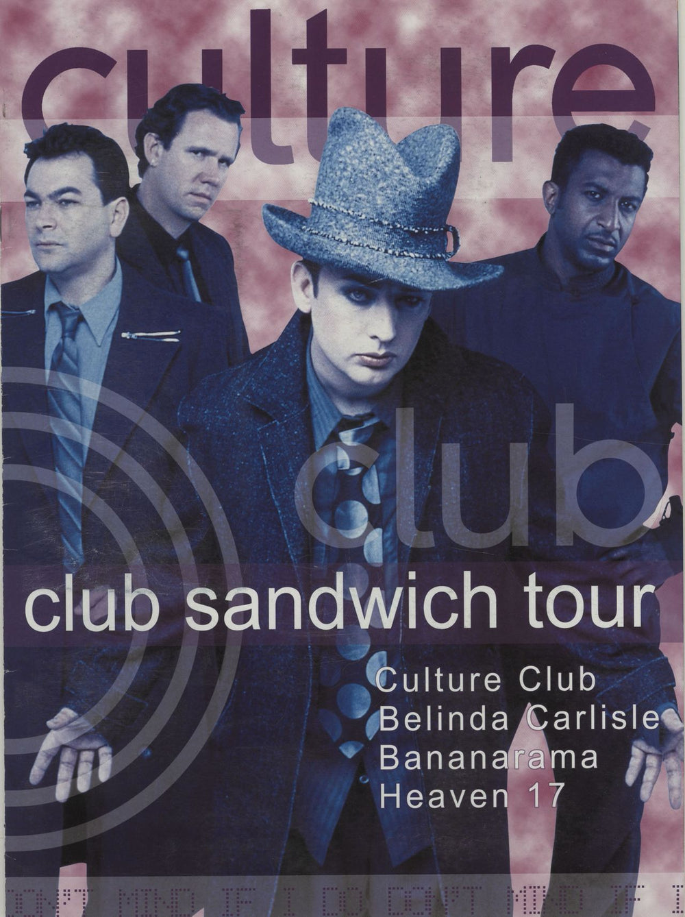 Culture Club Club Sandwich Tour + Ticket Stub UK tour programme TOUR PROGRAM