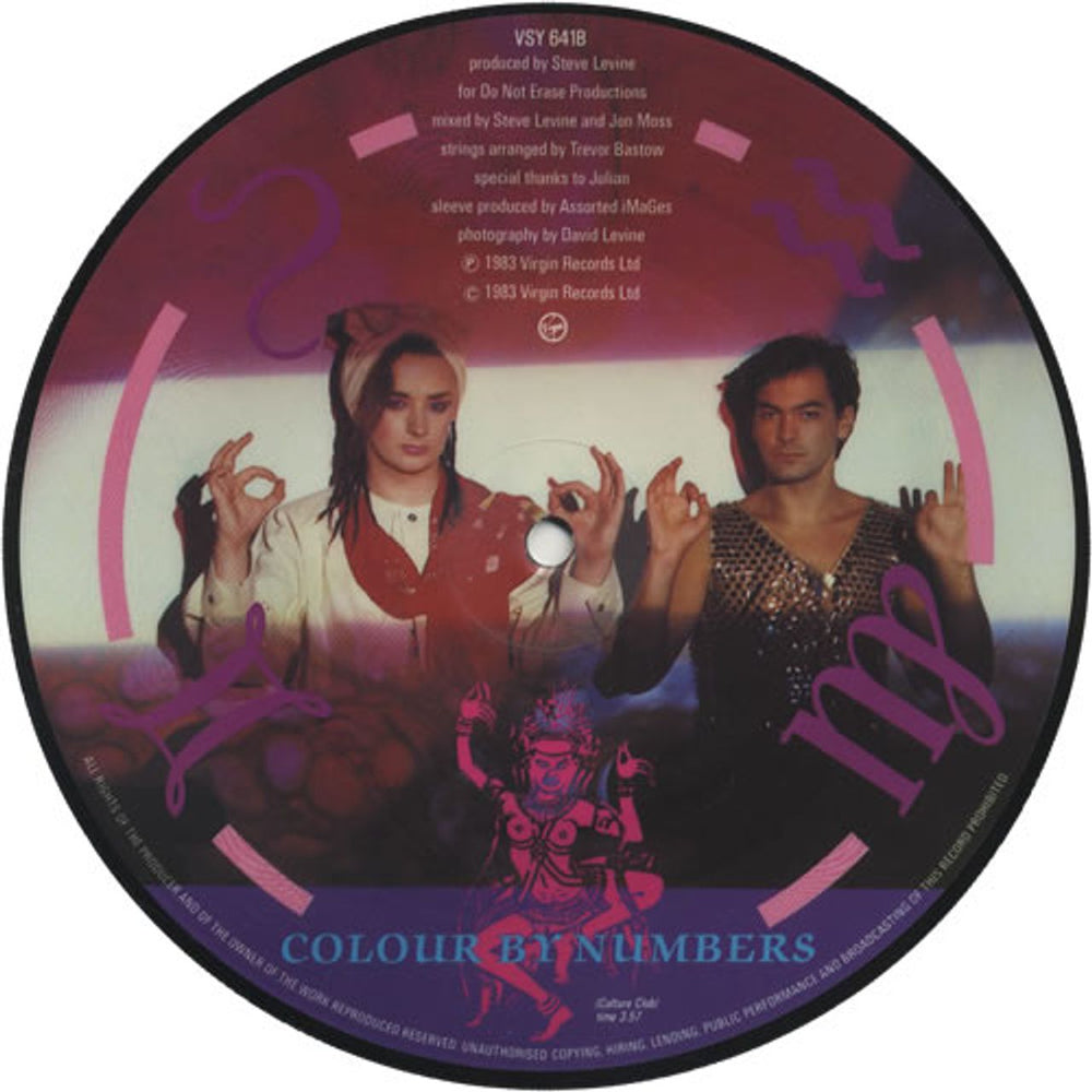 Culture Club Victims UK 7" vinyl picture disc (7 inch picture disc single) CUL7PVI16721