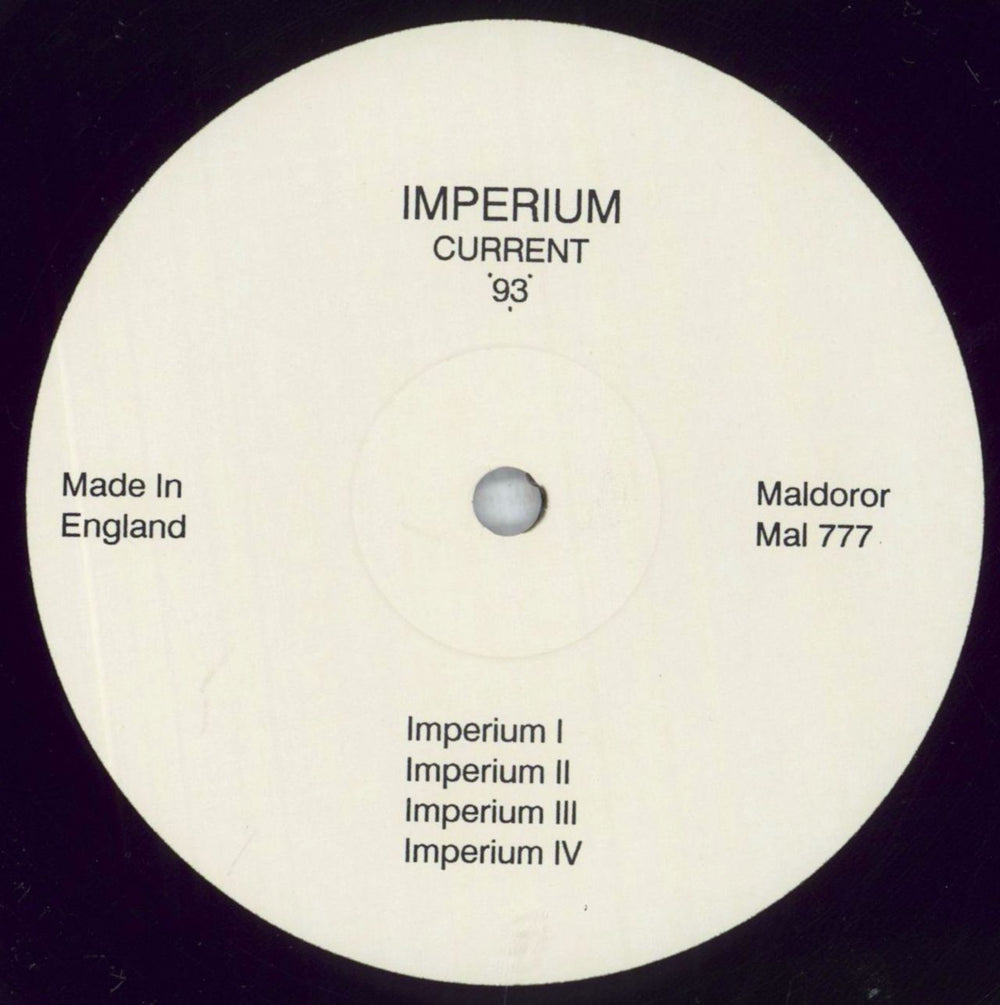 Current 93 Imperium UK vinyl LP album (LP record) C93LPIM826519