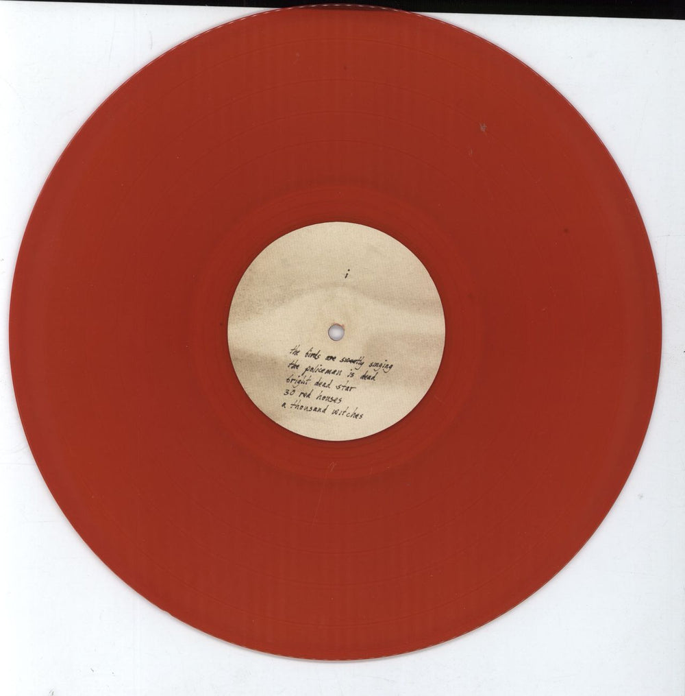 Current 93 The Light Is Leaving Us All - Red Vinyl + Shrink UK vinyl LP album (LP record)