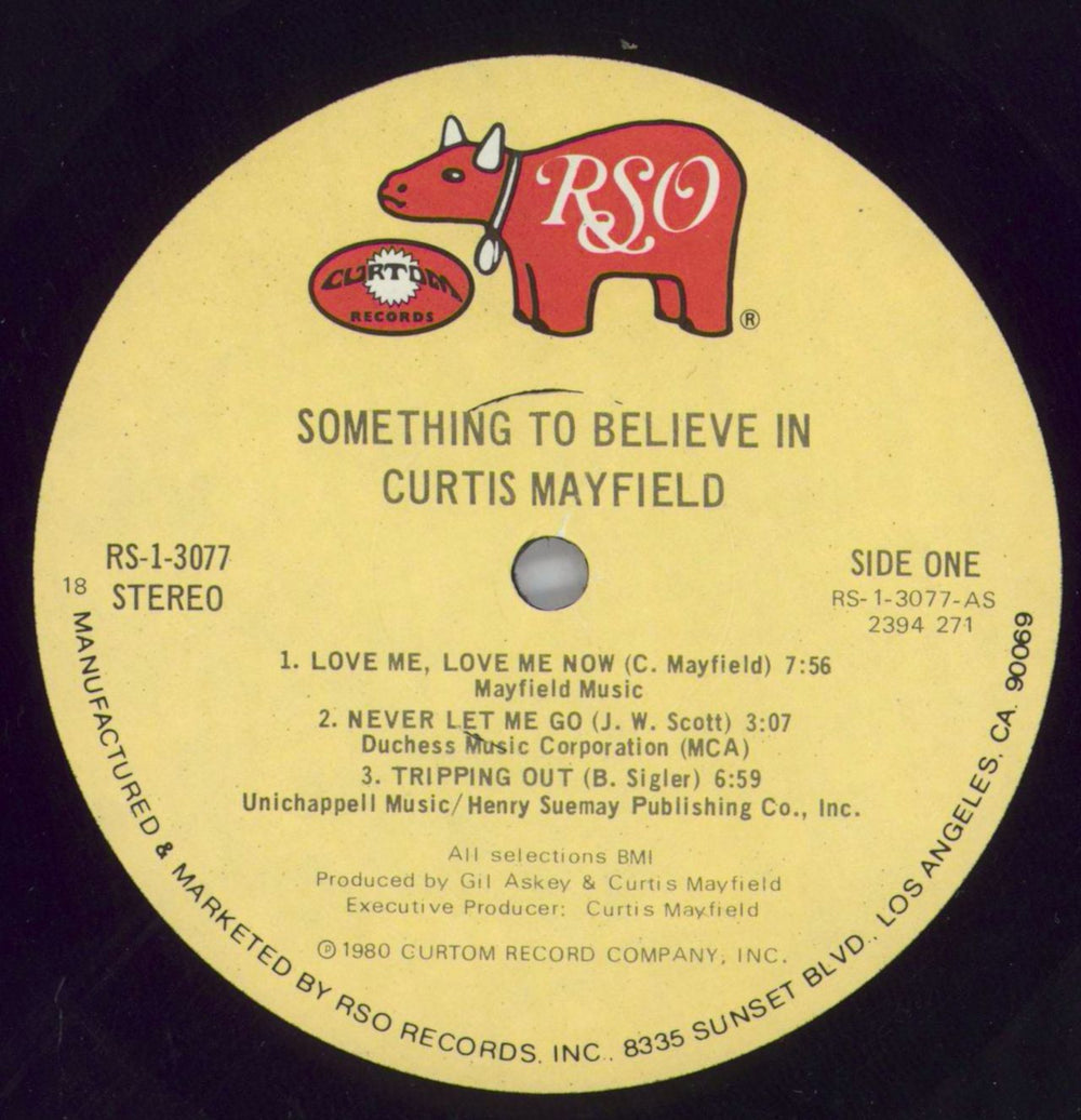 Curtis Mayfield Something To Believe In - Shrink UK vinyl LP album (LP record) CMALPSO821010