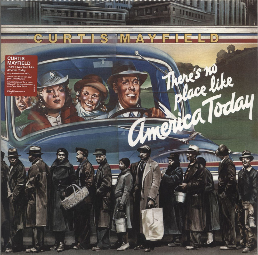 Curtis Mayfield There's No Place Like America Today UK vinyl LP album (LP record) CHARLYL166