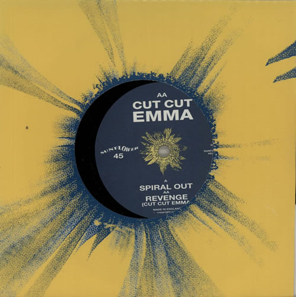 Cut Cut Emma Spiral Out UK 7" vinyl single (7 inch record / 45) SUN002