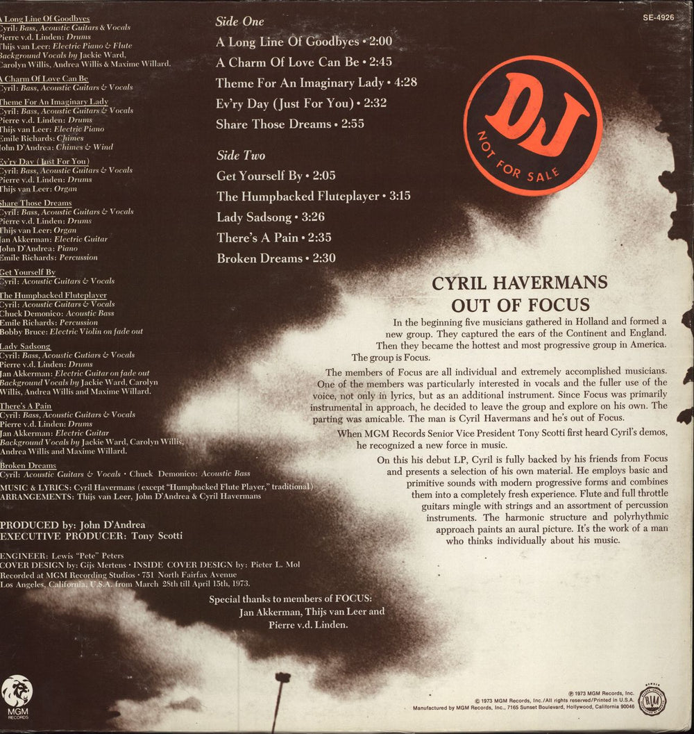 Cyril Havermans Cyril US vinyl LP album (LP record)