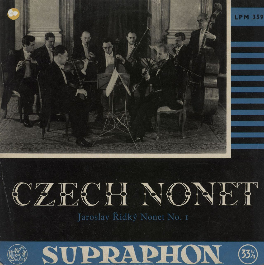 Czech Nonet Jaroslav Rídký: Nonet No. 1, Op.32 Czech 10" vinyl single (10 inch record) LPM359