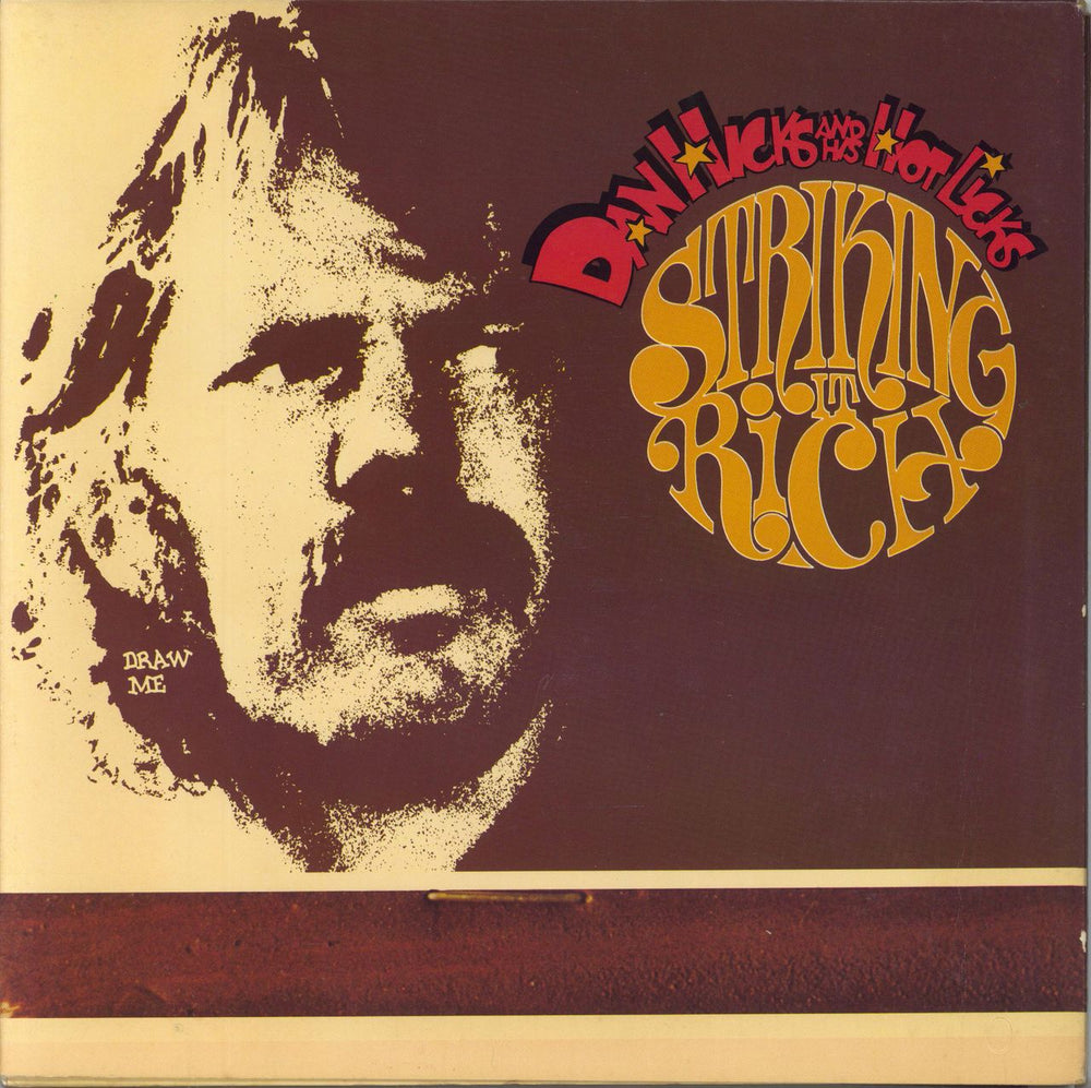 Dan Hicks Striking It Rich - 2nd US vinyl LP album (LP record) BTS36