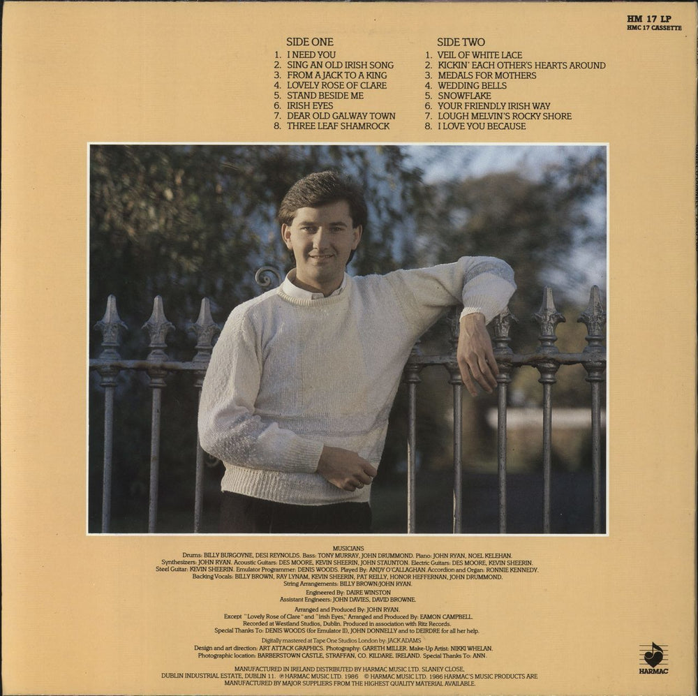 Daniel O'Donnell I Need You Irish vinyl LP album (LP record)