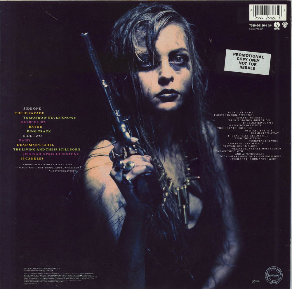 Danielle Dax Blast The Human Flower - Promo Stickered Sleeve German vinyl LP album (LP record) 075992612616