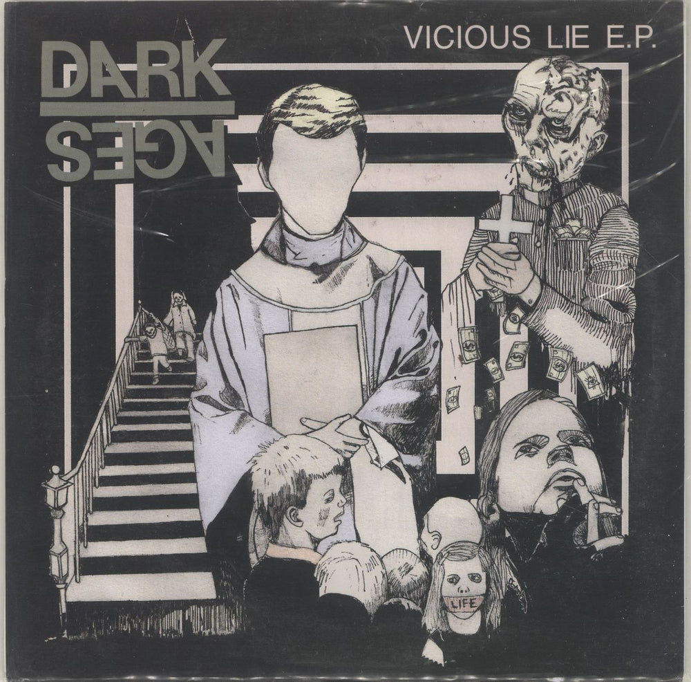 Dark Ages Vicious Lie E.P. US 7" vinyl single (7 inch record / 45) CBR22