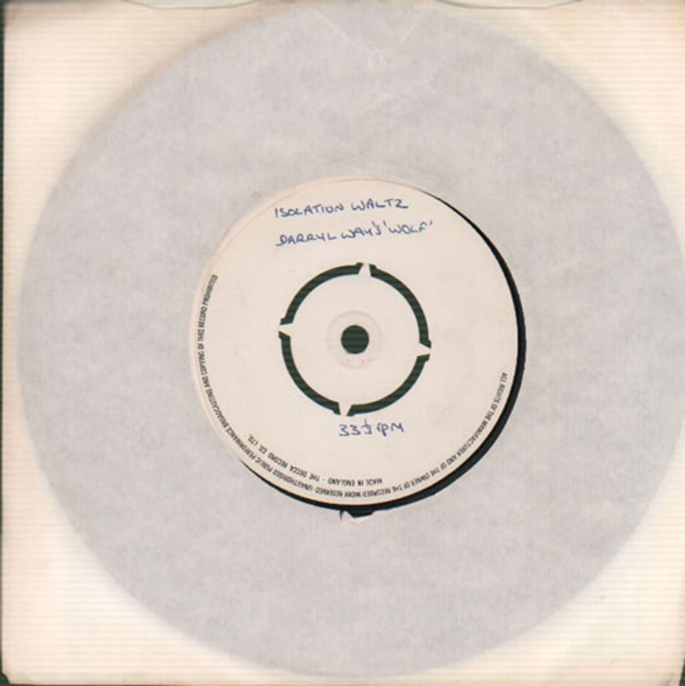 Darryl Way's Wolf Isolation Waltz / McDonald's Lament UK Promo 7" vinyl single (7 inch record / 45) 33-ZCPDR