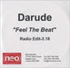 Darude Feel The Beat - Radio Edit UK Promo CD-R acetate CDR ACETATE