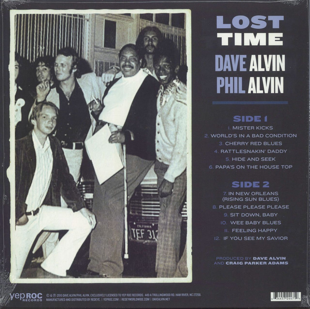 Dave Alvin Lost Time - 180gm Vinyl - Sealed US vinyl LP album (LP record) 634457244719