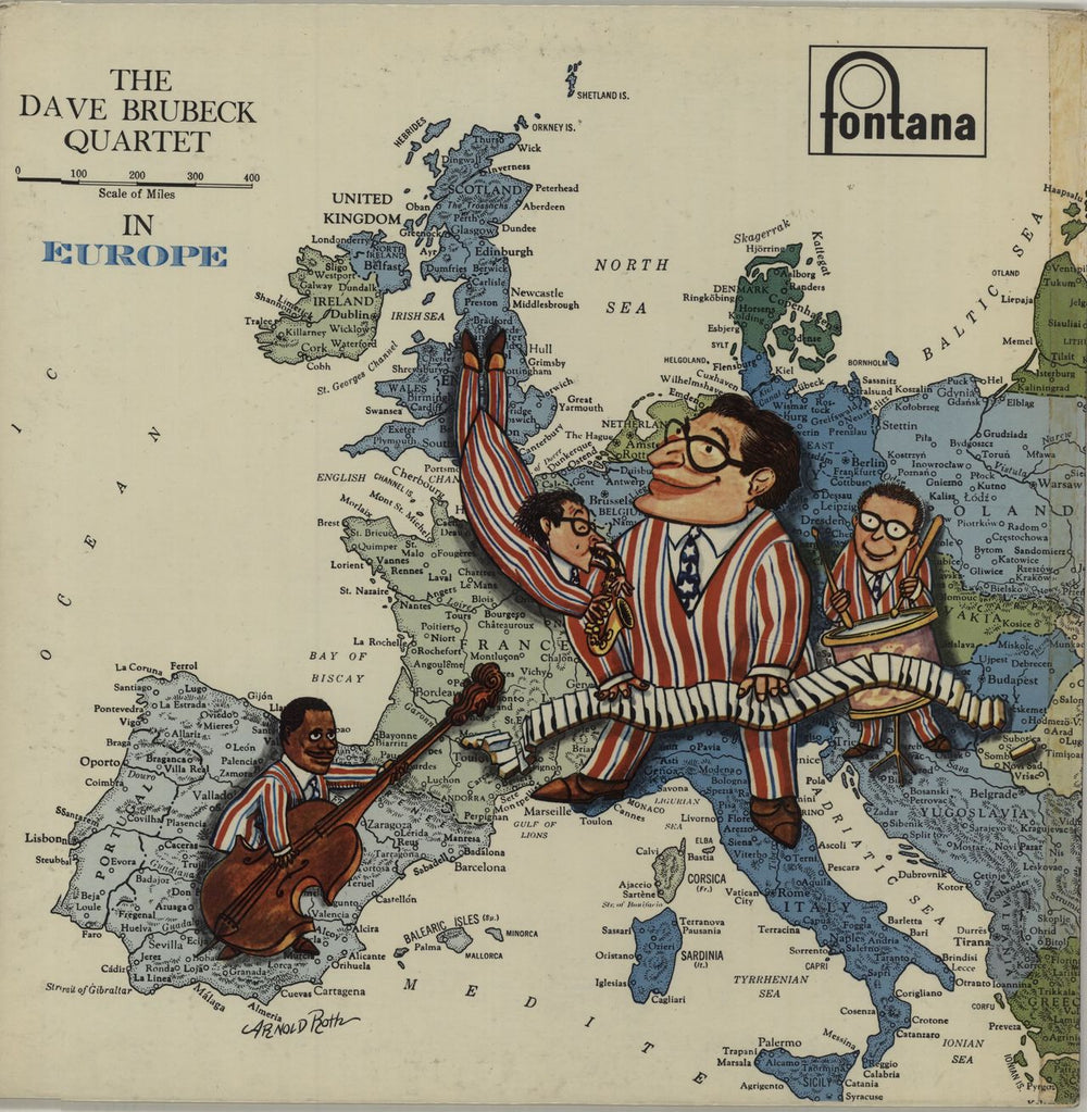 Dave Brubeck In Europe - VG UK vinyl LP album (LP record) TFL5034