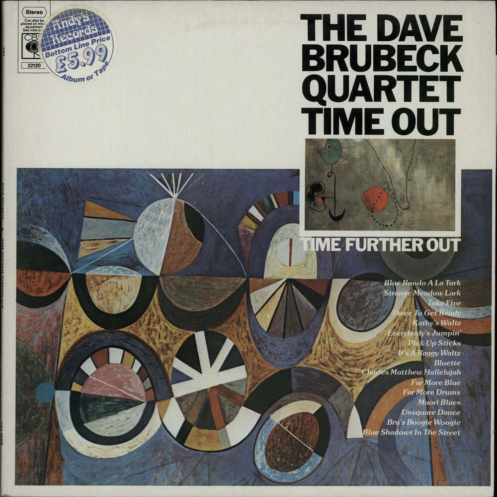 Dave Brubeck Time Out / Time Further Out UK 2-LP vinyl record set (Double LP Album) CBS22120