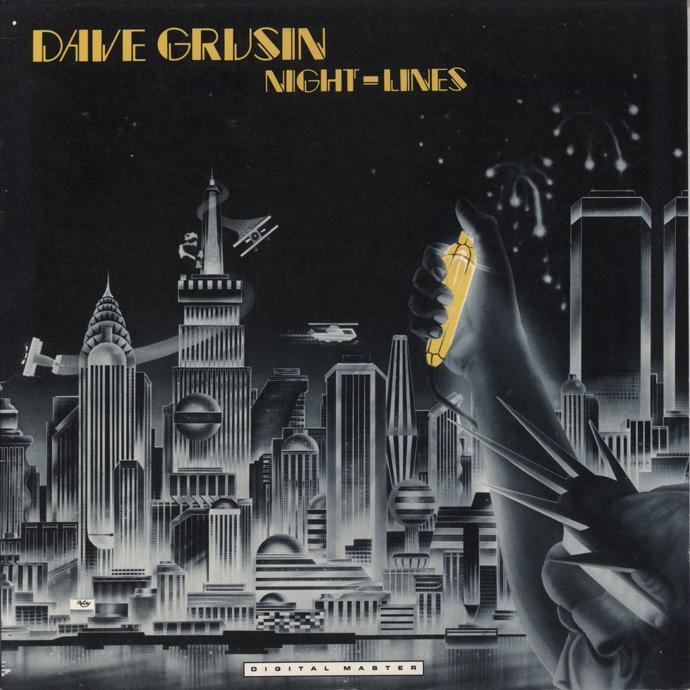 Dave Grusin Night-Lines - EX US vinyl LP album (LP record) GRP-A-1006