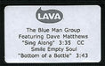 Dave Matthews Band Sing Along US Promo video (VHS or PAL or NTSC) PROMO VIDEO