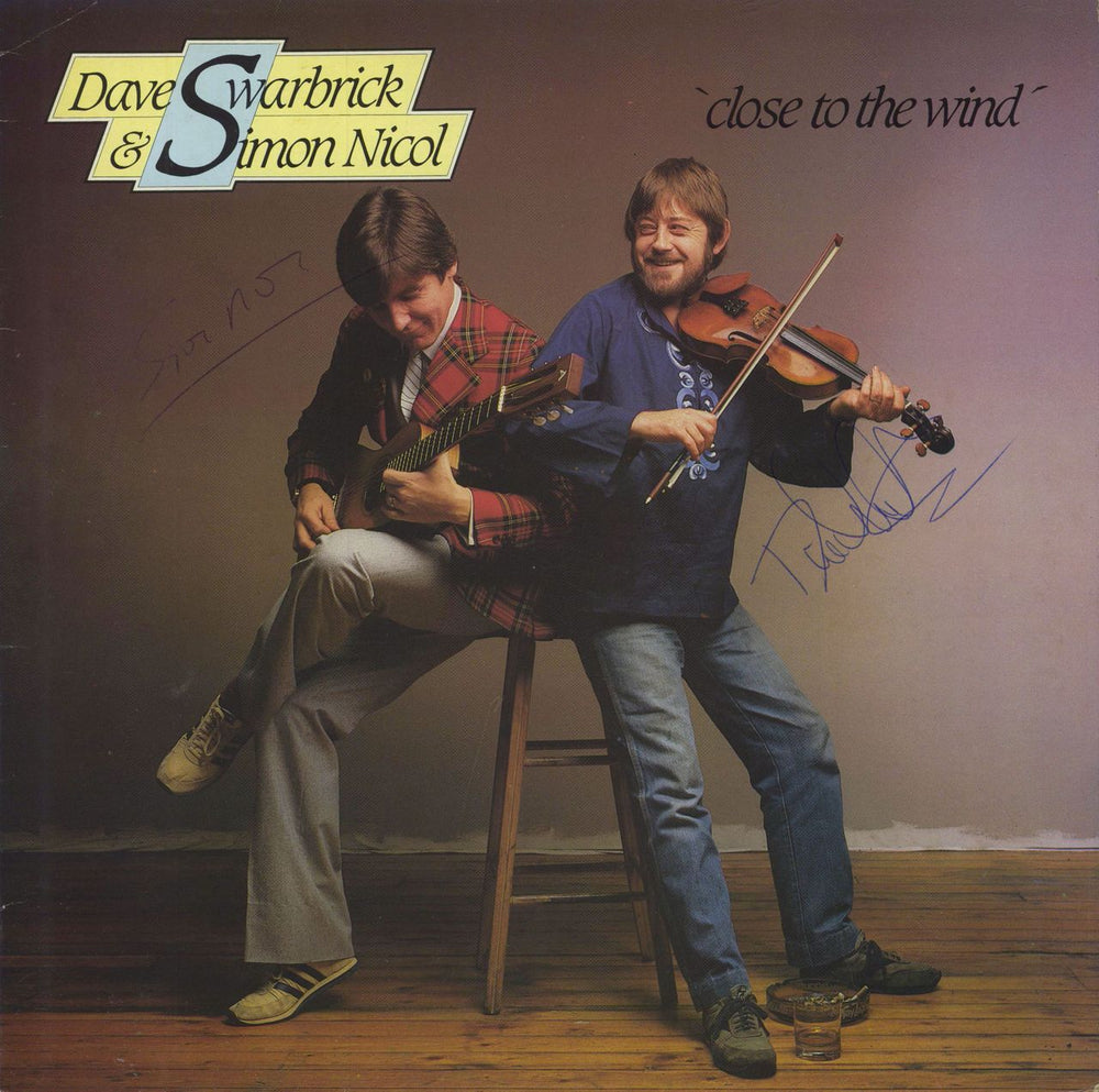 Dave Swarbrick Close To The Wind - Autographed UK vinyl LP album (LP record) WR006