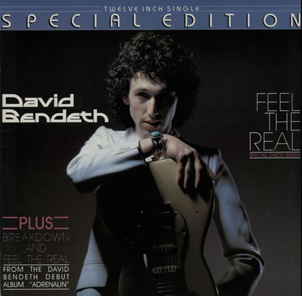 David Bendeth Feel The Real UK 12" vinyl single (12 inch record / Maxi-single) 12SID113