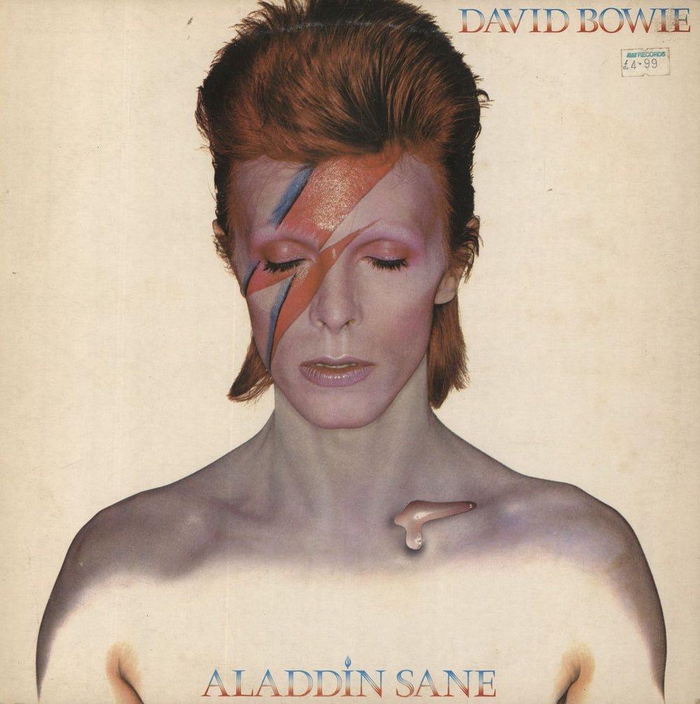 David Bowie Aladdin Sane - 2nd UK vinyl LP album (LP record) RS1001