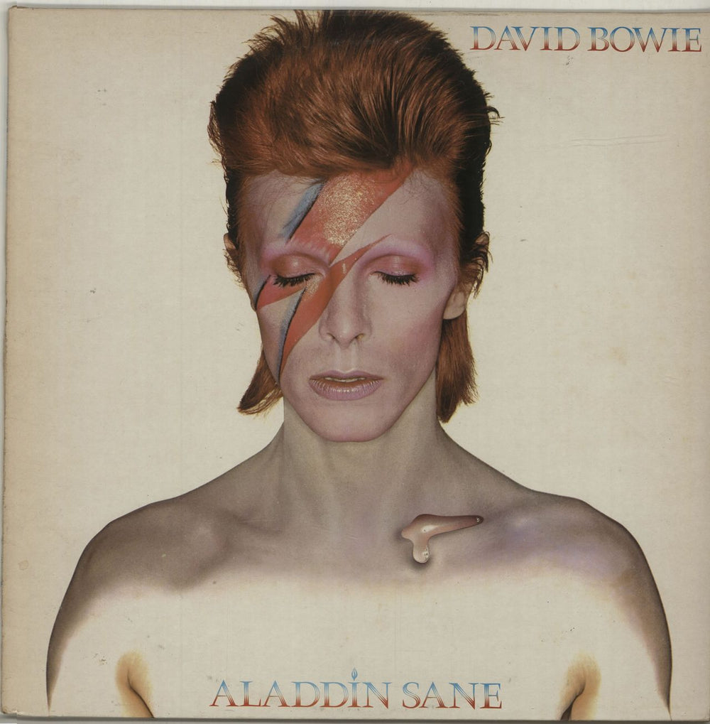 David Bowie Aladdin Sane - Black label UK vinyl LP album (LP record) RS1001