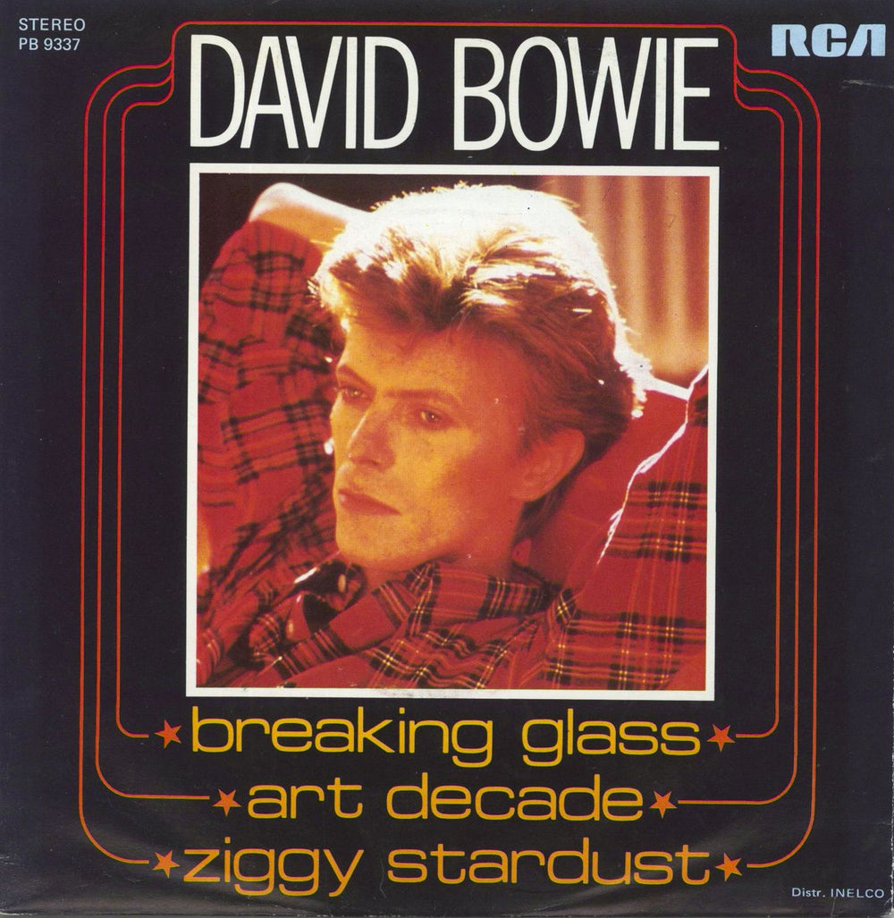 David Bowie Breaking Glass - VG Belgian 7" vinyl single (7 inch record / 45) PB9337