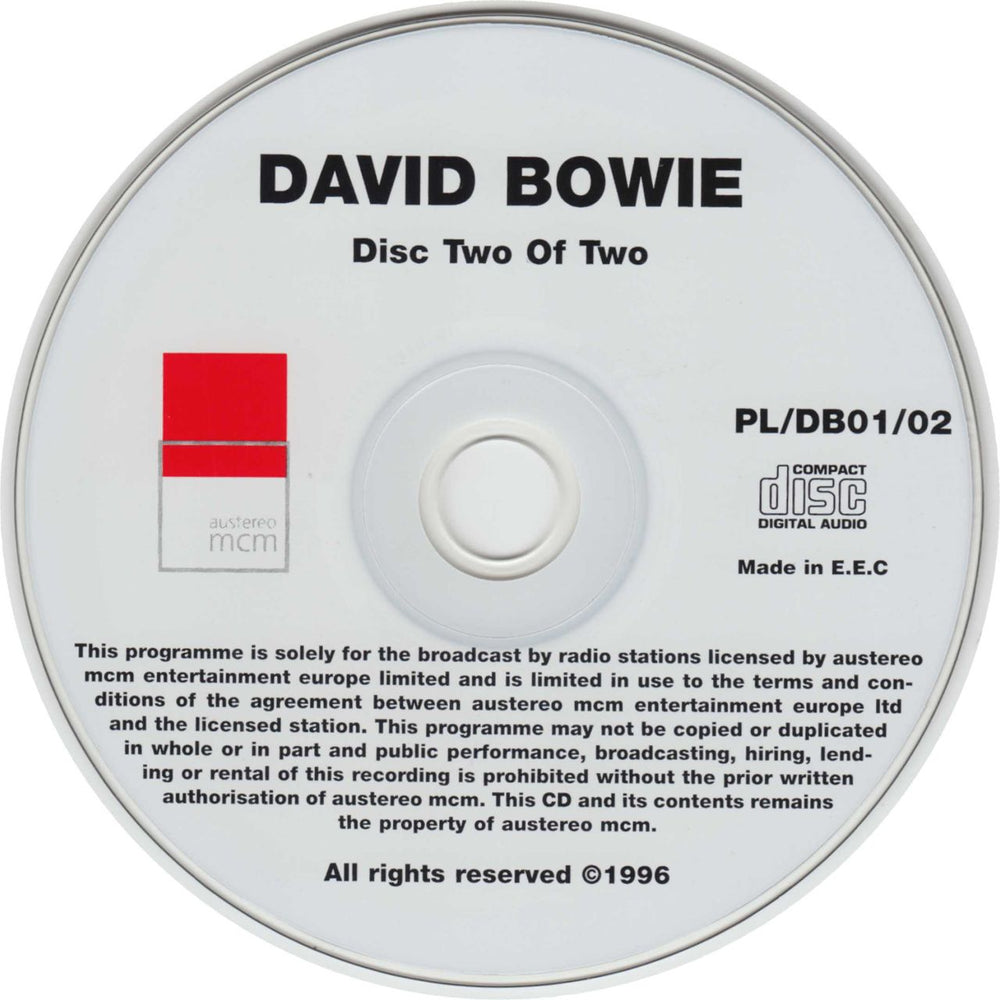 David Bowie Coca-Cola Planet Live Austrian Promo 2 CD album set (Double CD) BOW2CCO145584