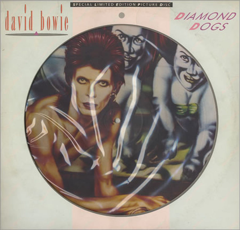 David Bowie Diamond Dogs + Certificate UK picture disc LP (vinyl picture disc album) BOPIC5