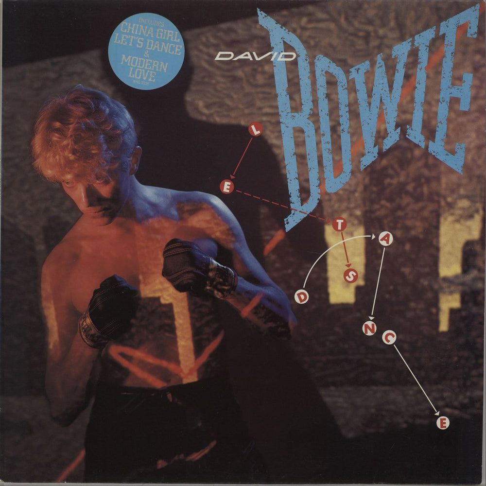 David Bowie Let's Dance - hype stickered p/s UK vinyl LP album (LP record) AML3029