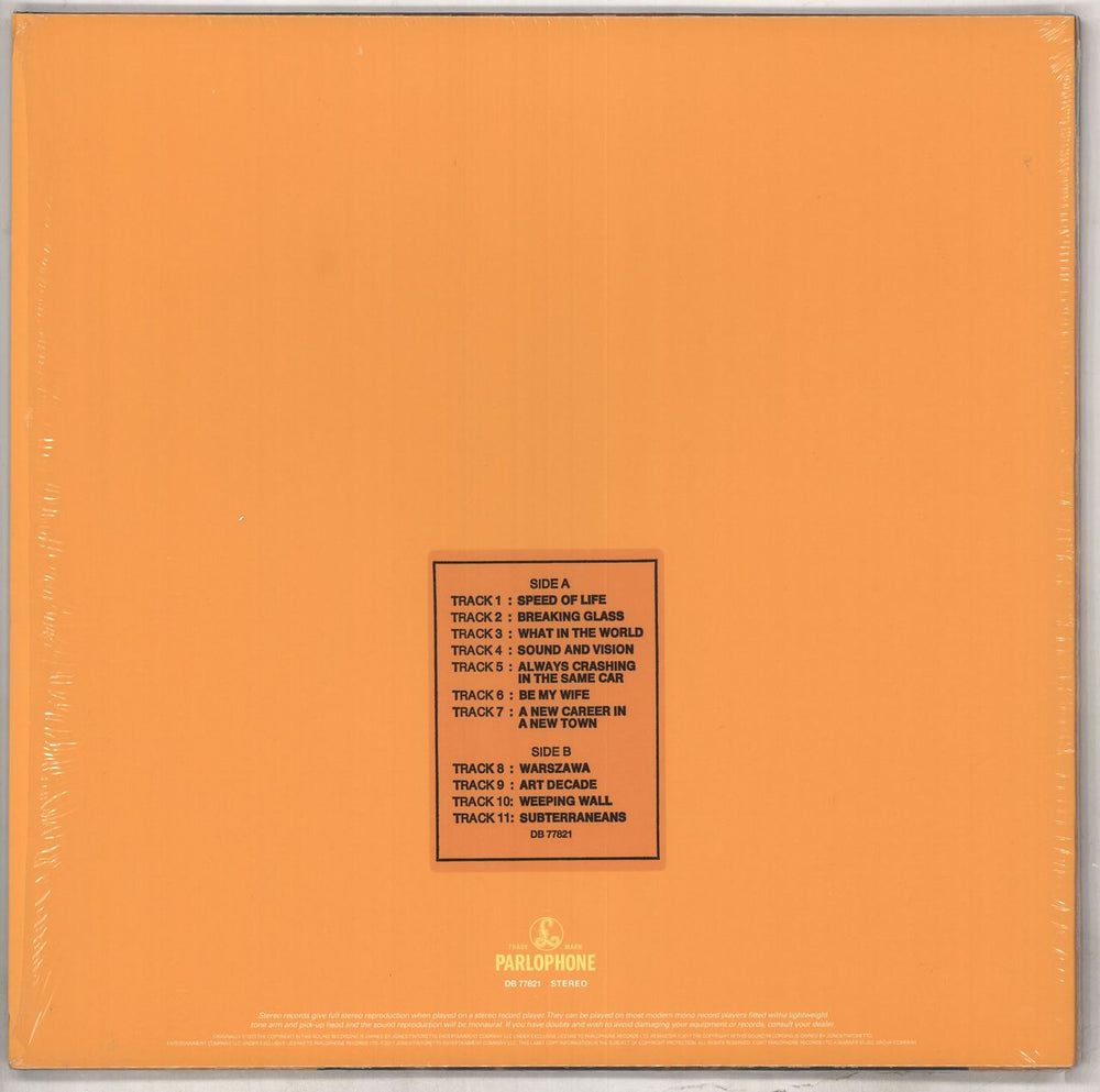 David Bowie Low: Remastered - 180 Gram Vinyl UK vinyl LP album (LP record) 190295842918