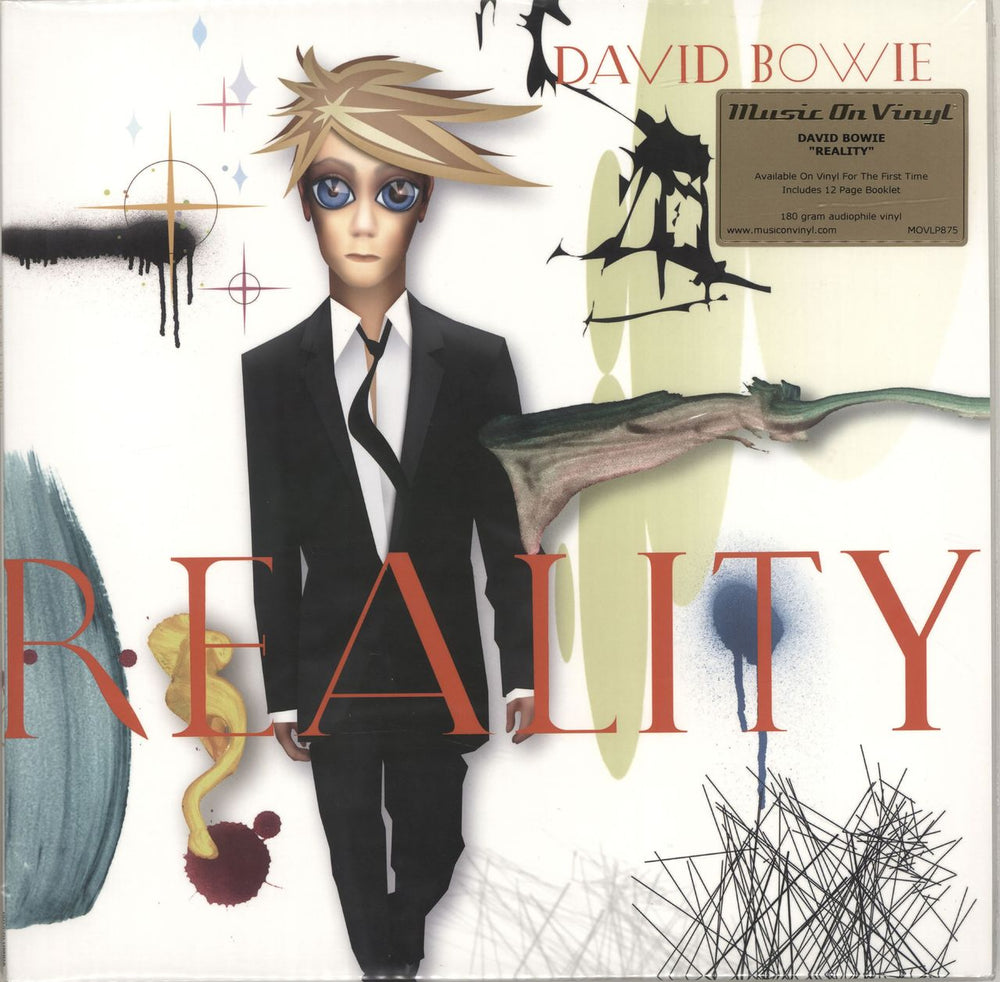 David Bowie Reality - Black 180 Gram Vinyl - Stickered Bag UK vinyl LP album (LP record) MOVLP875