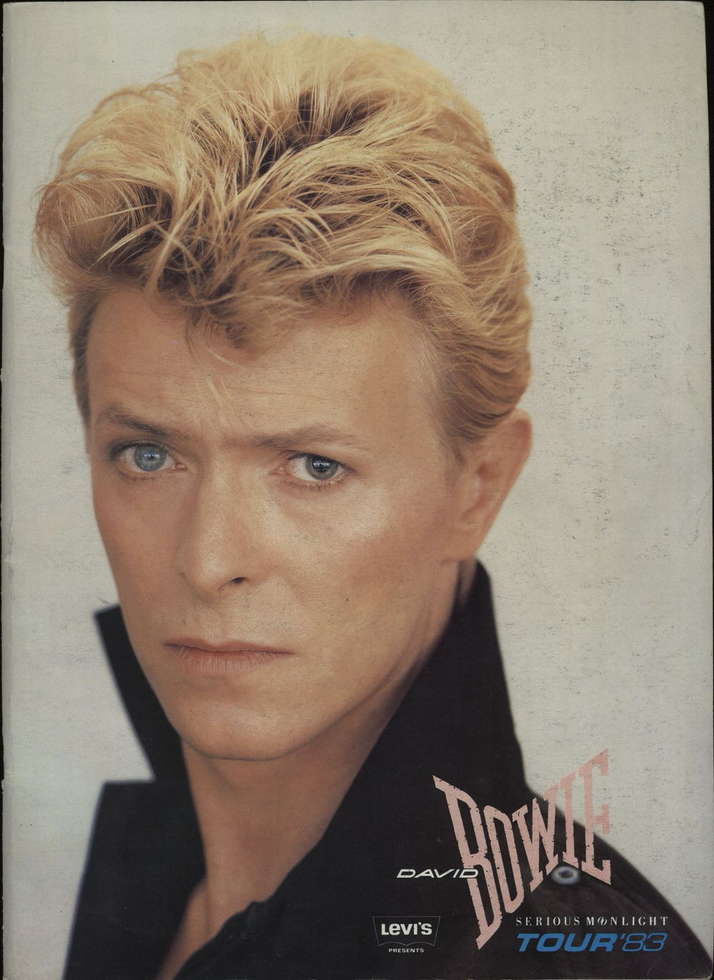 David Bowie Serious Moonlight Tour 83 - Levi Sponsored + Insert UK tour programme TOUR PROGRAM