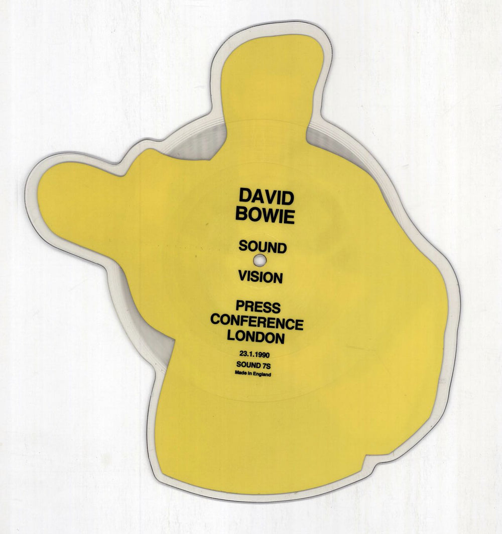 David Bowie Sound & Vision - press conference UK shaped picture disc (picture disc vinyl record) BOWSHSO675241