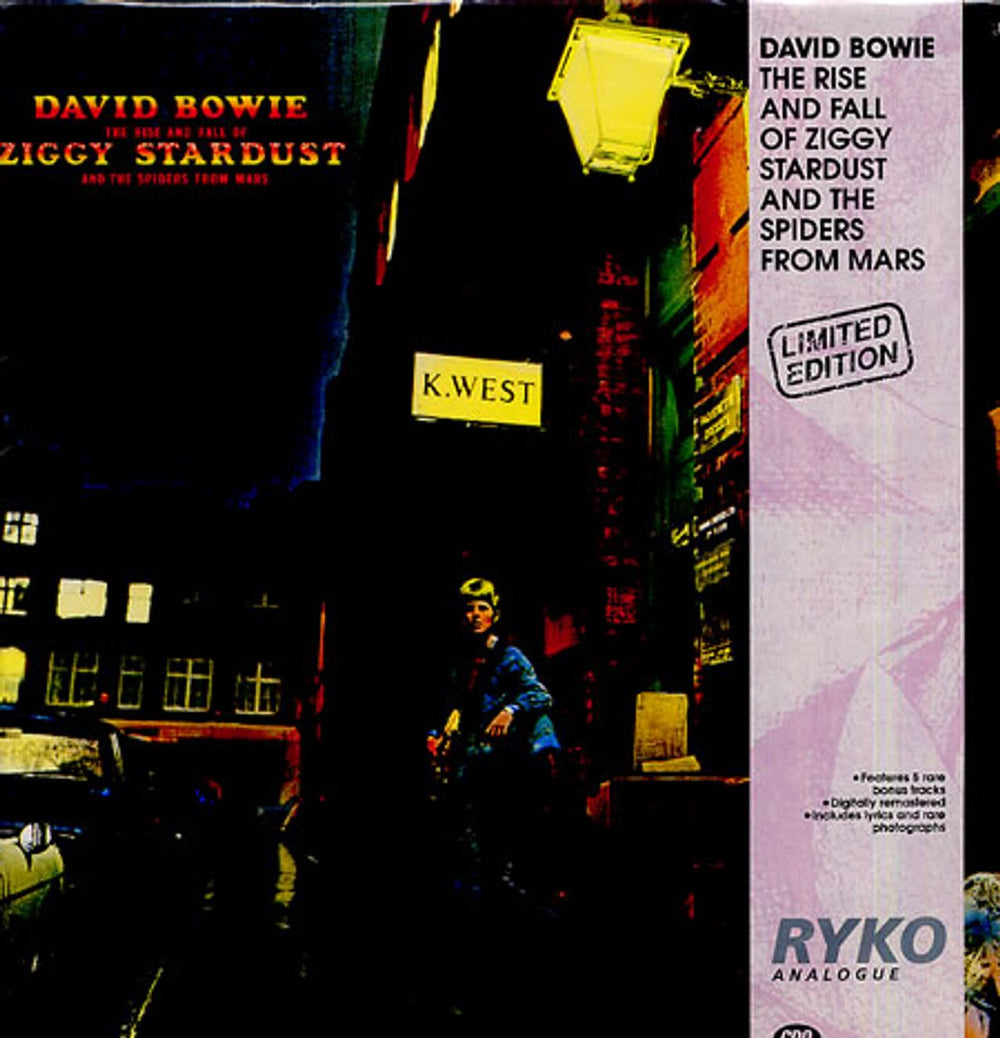 David Bowie The Rise And Fall Of Ziggy Stardust - Clear Vinyl - Sealed US vinyl LP album (LP record) RALP0134-2