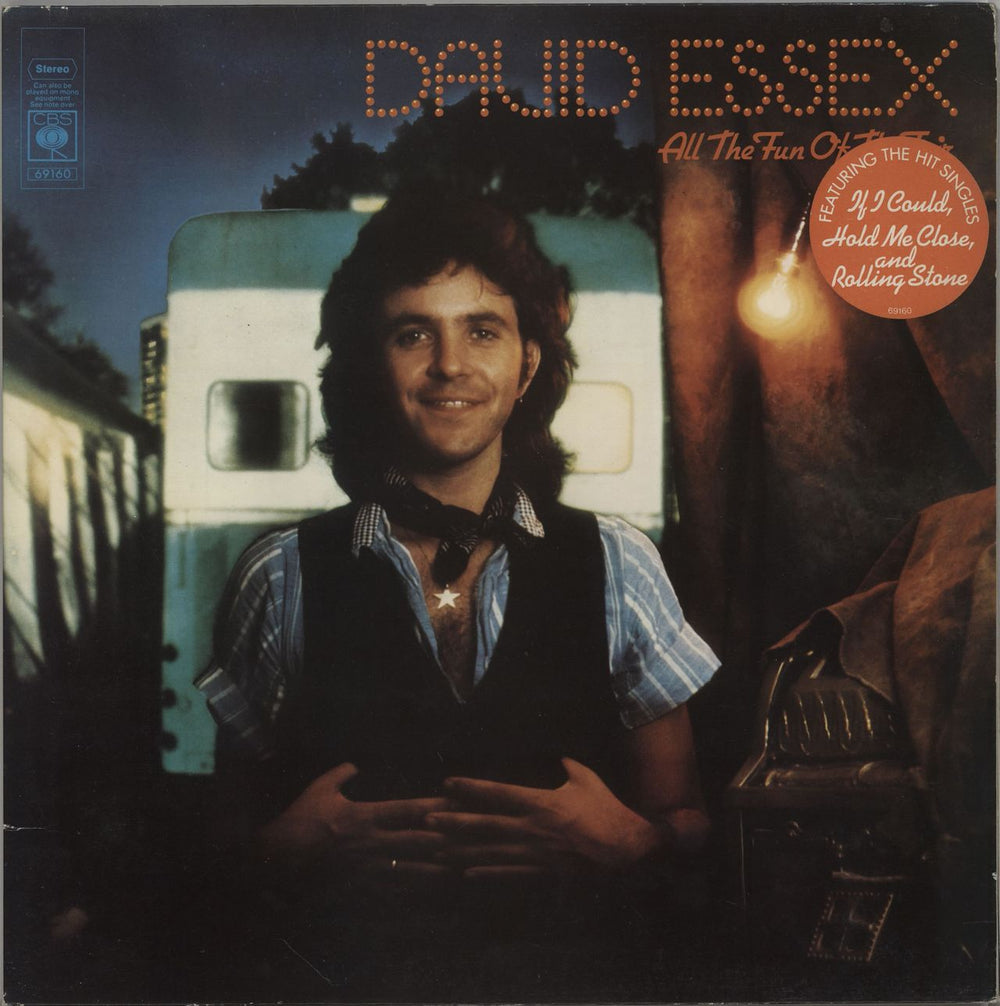 David Essex All The Fun Of The Fair - Red sticker UK vinyl LP album (LP record) 69160