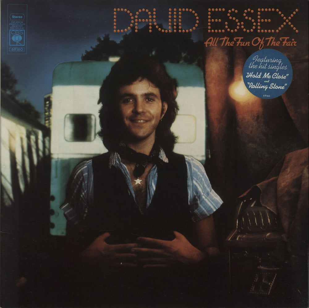 David Essex All The Fun Of The Fair - Song Hype Stickered UK vinyl LP album (LP record) 69160