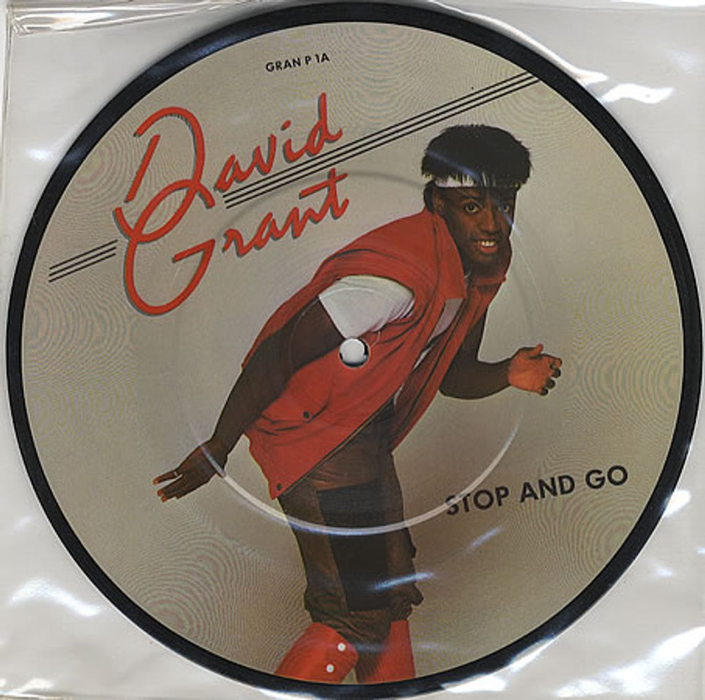 David Grant Stop And Go UK 7" vinyl picture disc (7 inch picture disc single) GRANP1