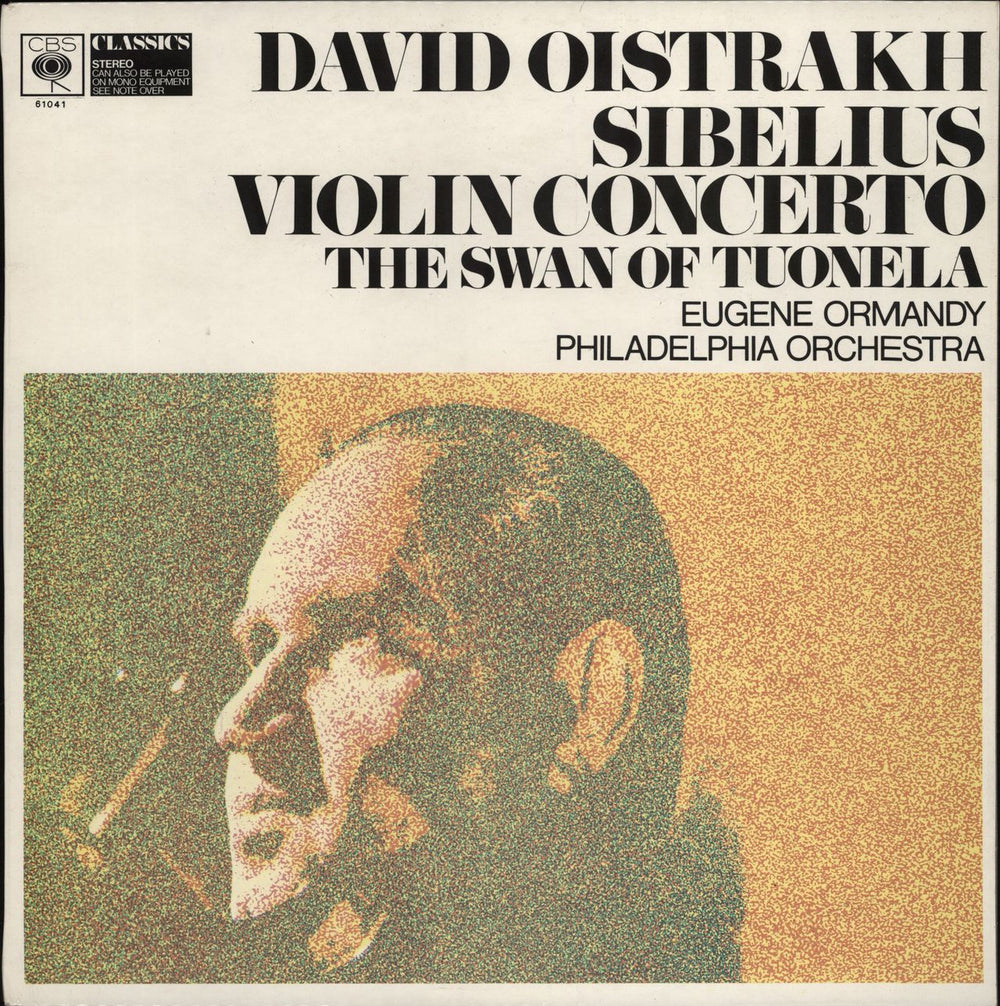 David Oïstrakh Sibelius: Violin Concerto / Swan of Tuonela UK vinyl LP album (LP record) 61041