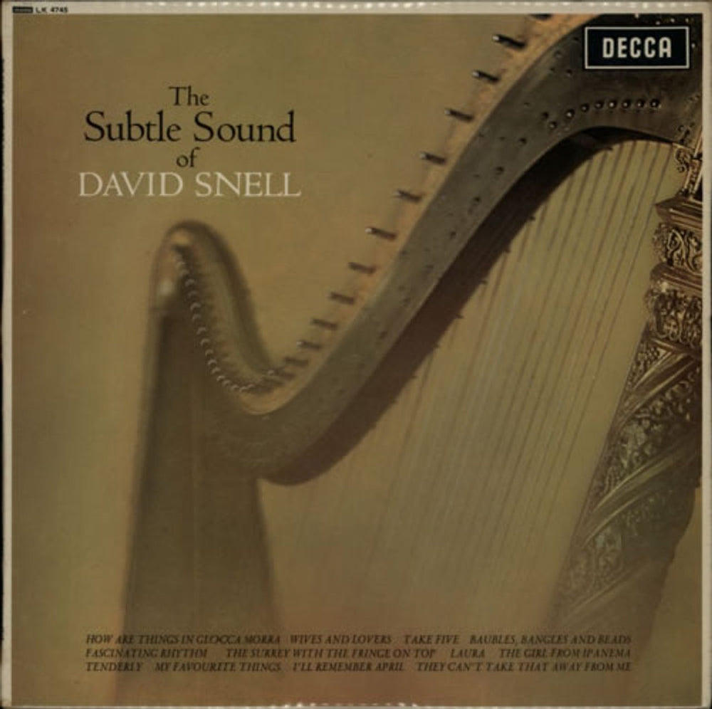 David Snell The Subtle Sound Of David Snell UK vinyl LP album (LP record) LK4745