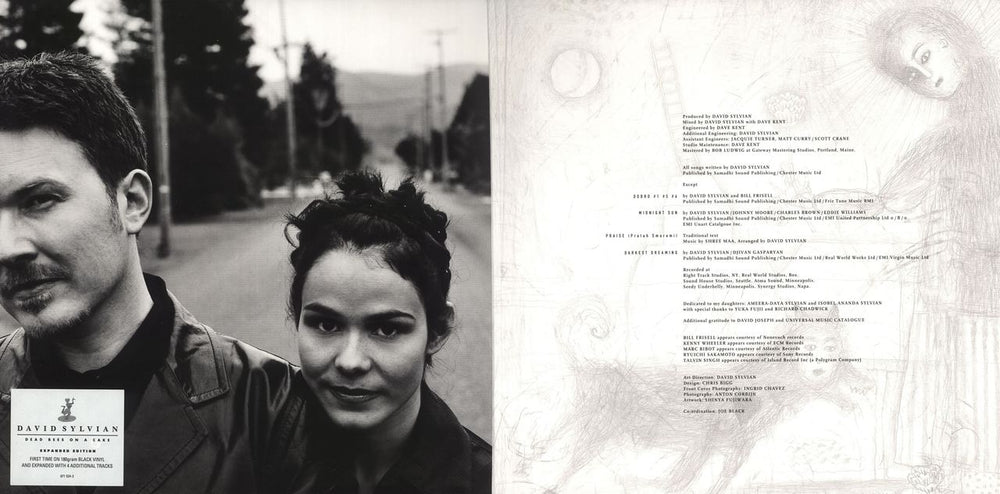 David Sylvian Dead Bees On A Cake - Misprinted Sleeve UK 2-LP vinyl record set (Double LP Album)