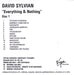 David Sylvian Everything & Nothing UK Promo 2 CD album set (Double CD) 2 X CD-RS