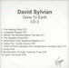 David Sylvian Gone To Earth UK Promo CD-R acetate SYLCRGO540244