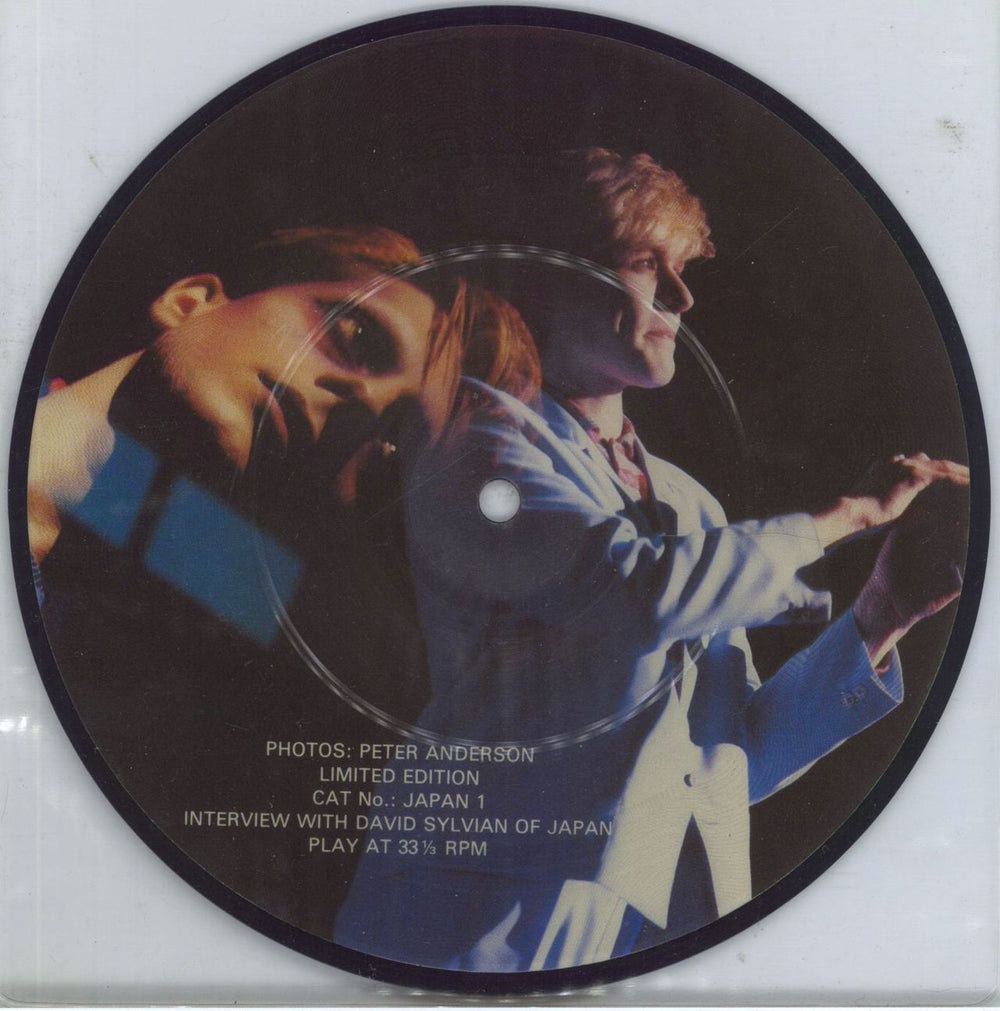 David Sylvian Interview Picture Disc - Colour Pictures UK 7" vinyl picture disc (7 inch picture disc single)