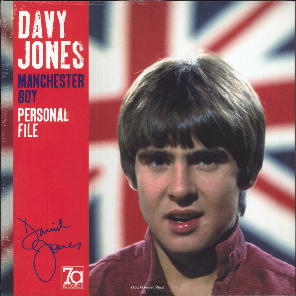 Davy Jones Manchester Boy - Personal File - 180gm White/Black spatter vinyl UK vinyl LP album (LP record) 7A044LP