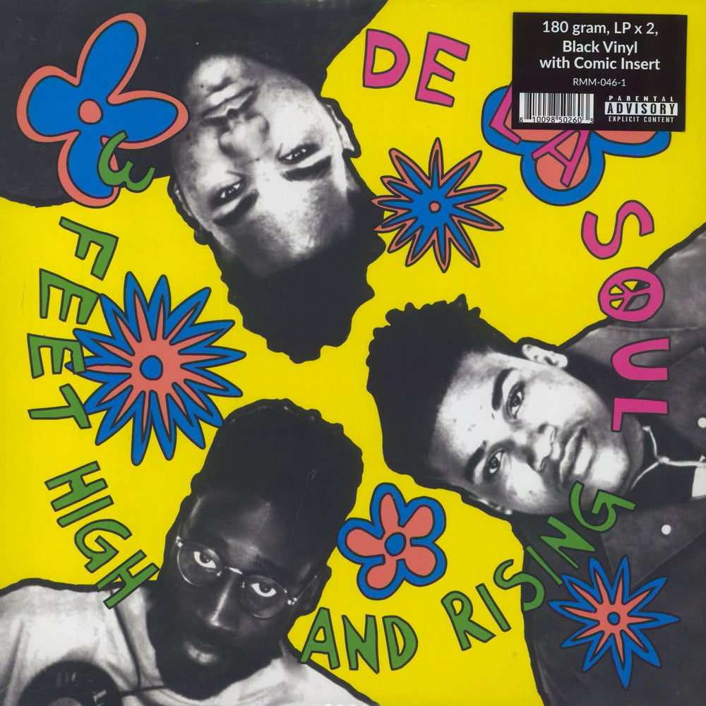 De La Soul 3 Feet High And Rising - Black Vinyl + Comic Insert UK 2-LP vinyl record set (Double LP Album) RMM-046-1